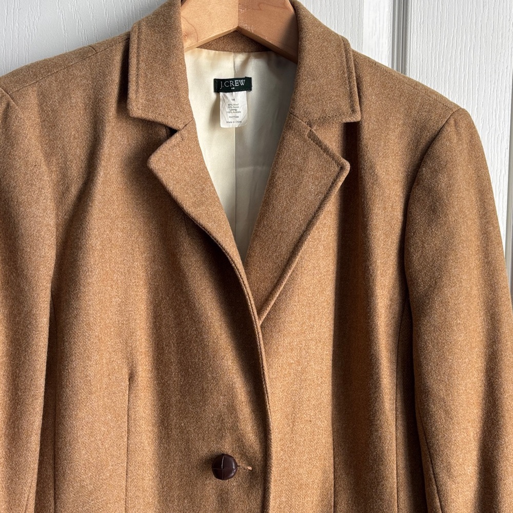 J. Crew Tan Wool Women's Blazer - Picture 3 of 7